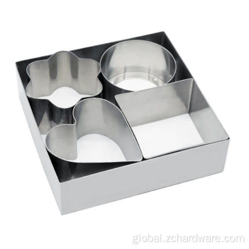 Cake Mold Flower Shape Stainless Steel Cake Cutters With Pusher Factory